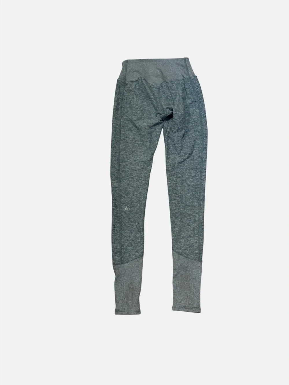 Alo Yoga High Waist Alosoft Lounge Leggings in Light Green Heather SZ XS